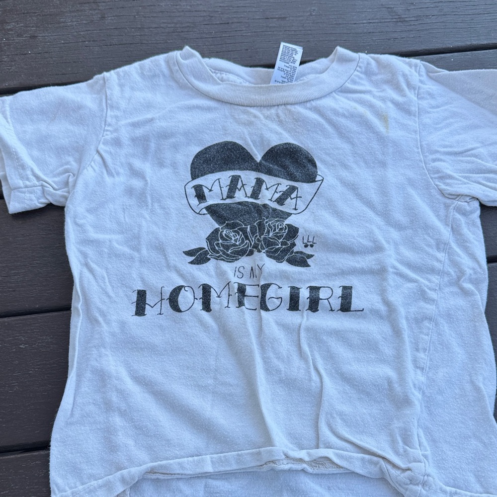 White Graphic Kids T-Shirt